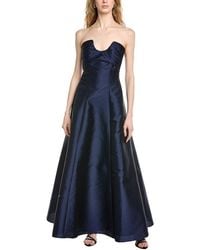 Badgley Mischka - Strapless A-Line Gown - Lyst