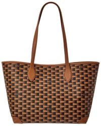 Bally - Logo Pennant Leather Tote - Lyst