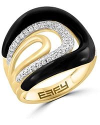 Effy Fine Jewelry - 14K 3.98 Ct. Tw. Diamond & Onyx Ring - Lyst