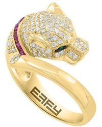 Effy Fine Jewelry - 14K 0.97 Ct. Tw. Diamond & Ruby Ring - Lyst