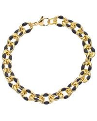 Juvell - 18k Plated Enamel Link Bracelet - Lyst