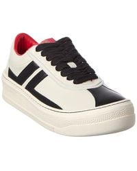 Lanvin - Semelle Haute Leather Sneaker - Lyst