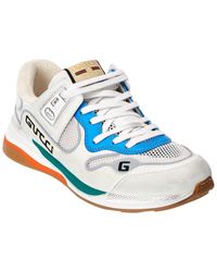 Gucci - Ultrapace Leather & Mesh Sneaker - Lyst