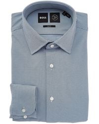 BOSS - Slim Fit Dress Shirt - Lyst