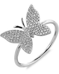 Sabrina Designs - 14K 0.24 Ct. Tw. Diamond Butterfly Ring - Lyst