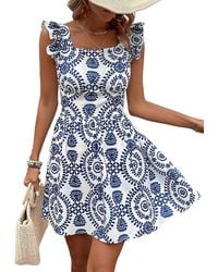CAMILA BLANCO - Mini Dress - Lyst