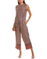 Max Mara S Feriale Silk Jumpsuit - Red