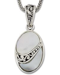 Samuel B. - Silver Pearl Pendant - Lyst