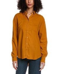 7 For All Mankind - Linen-Blend Easy Shirt - Lyst