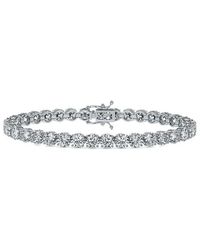 Lab Grown Diamonds - 14K 15.00 Ct. Tw. Lab-Grown Diamond Tennis Bracelet - Lyst