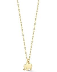 Ember Fine Jewelry - 14k Teeny Tiny Elephant Necklace - Lyst