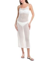 Salty Lemon - Open Knit Long Tank Dress - Lyst