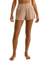 Z Supply - Dawn Smocked Rib Short - Lyst