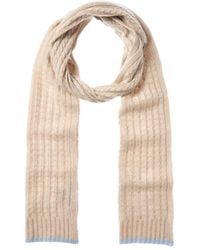 Forte - Cashmere Plaited Baby Cable Cashmere Scarf - Lyst