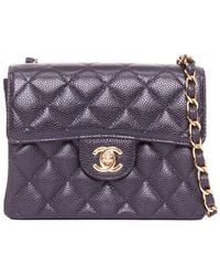 CHANEL - Caviar Quilted Leather Classic Mini Bag (Authentic Pre-Loved) - Lyst