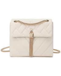 Tiffany & Fred - Paris Quilted Leather Tassel Crossbody - Lyst