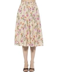Alexia Admor - Kliene Linen-Blend Skirt - Lyst