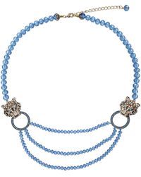 Eye Candy LA - Julia Leopard Beaded Necklace - Lyst