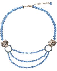 Eye Candy LA - Julia Leopard Beaded Necklace - Lyst