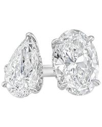 Diana M. Jewels - Diana M. 14K 4.00 Ct. Tw. Lab-Grown Diamond Two-Stone Ring - Lyst