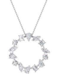 Lab Grown Diamonds - 14K 3.00 Ct. Tw. Lab-Grown Diamond Pendant - Lyst