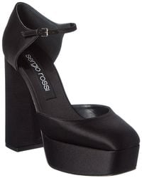 Sergio Rossi - Alicia 80 Satin Platform Pump - Lyst