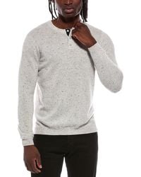 Autumn Cashmere - 100% Cashmere Henley Sweater - Lyst
