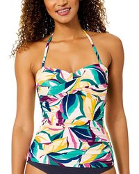 Anne Cole - Twist Front Bandeau-Kini - Lyst