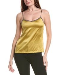 Fabiana Filippi - Leather Straps Silk-Blend Cami - Lyst