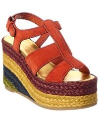 Ferragamo - Renee Suede Sandal - Lyst