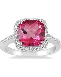 Gem Spark - 14K 2.78 Ct. Tw. Diamond & Topaz Ring - Lyst