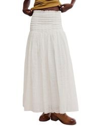 Free People - Raven Solid Maxi Skirt - Lyst
