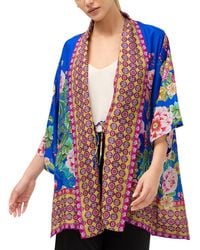 Johnny Was - Anthurium Silk Kimono - Lyst