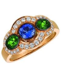 Le Vian - Le Vian 14K Rose 1.25 Ct. Tw. Diamond & Tanzanite Ring - Lyst