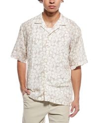 Eton - Big Floral Linen Resort Shirt - Lyst