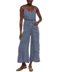 XCVI - Macauley Crop Linen Jumpsuit - Lyst