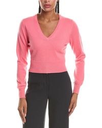 N.Peal Cashmere - Crop V-Neck 100% Cashmere Sweater - Lyst