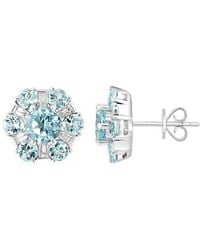 Effy Fine Jewelry - 14K 3.33 Ct. Tw. Diamond & Aquamarine Earrings - Lyst