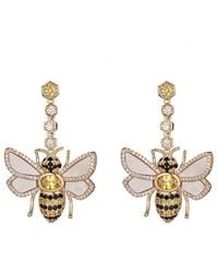 Eye Candy LA - Cz Bumble Bee Dangle Earrings - Lyst