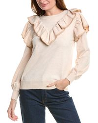 Fate - Ruffle Wool-Blend Sweater - Lyst