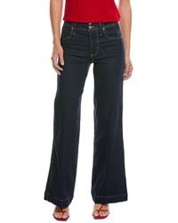 FRAME - Rinse The Seamed Wide Trouser Jean - Lyst