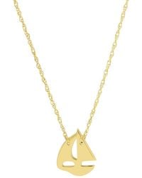 HAWLEY ST - 14K Nautical Necklace - Lyst