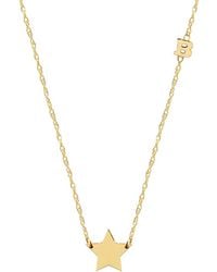 Jane Basch - 14k Small Initial Necklace (a-z) - Lyst