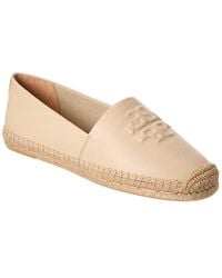 Tory Burch - Everly Leather Espadrille - Lyst