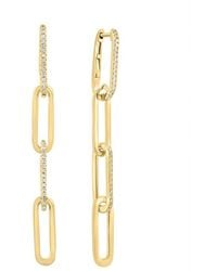 Effy Fine Jewelry - 14K 0.16 Ct. Tw. Diamond Earrings - Lyst
