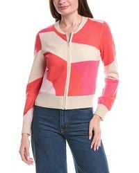Isla - Kali Geo Intarsia Cashmere Bomber Jacket - Lyst