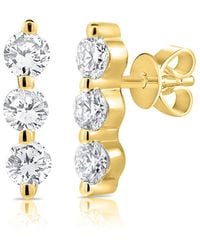 Sabrina Designs - 14k 0.20 Ct. Tw. Diamond Bar Studs - Lyst