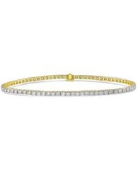 Diana M. Jewels - Diana M. 14K 3.00 Ct. Tw. Lab-Grown Diamond Tennis Bracele - Lyst