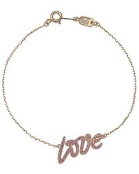 Suzy Levian - Silver 0.02 Ct. Tw. Diamond & Sapphire Bracelet - Lyst