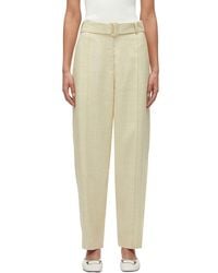 3.1 Phillip Lim - Tailored Belted Tapered Linen-Blend Trouser - Lyst